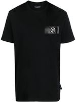 Plein Sport t-shirt en coton à patch logo SS - Noir