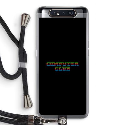 Retro: Samsung Galaxy A80 Transparant Hoesje met koord