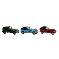 Decoratieve figuren DKD Home Decor Blauw Rood Groen Vintage 16 x 7,5 x 7 cm (3 Stuks)