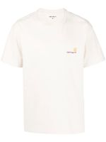 Carhartt WIP t-shirt en coton biologique à logo brodé - Tons neutres