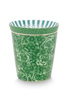 Pip Studio Royal Stripes Mok Bloemen & Theetip Groen