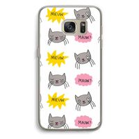 Meow: Samsung Galaxy S7 Transparant Hoesje