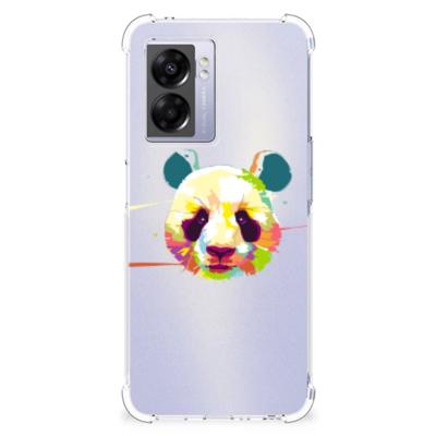 OPPO A77 5G | A57 5G Stevig | Bumper Hoesje | Panda Color OPPO A77 5G | A57 5G Stevig | Bumper Hoesje | Panda Color