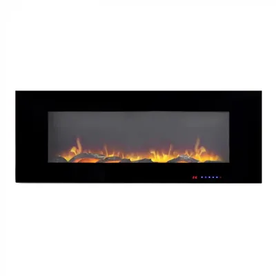 Azurite 127 cm - elektrische haard voor aan de muur