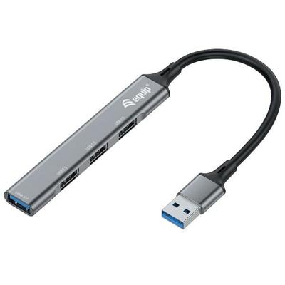 USB-HUB 4 Poorten Equip 12896007101 Aluminium