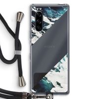 Golven: Sony Xperia 5 Transparant Hoesje met koord