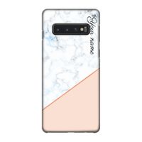 Marmer in stijl: Samsung Galaxy S10 4G Volledig Geprint Hoesje