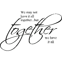 Together - Muursticker