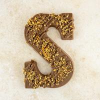 Chocoladeletter S roomvulling (200 gram)