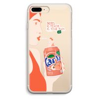 Peach please!: iPhone 7 Plus Transparant Hoesje