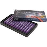 Gallery Oliepastel, L: 7 cm, d 11 mm, dikte 11 mm, violet, 12 stuk/ 1 doos