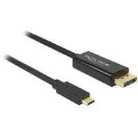 DeLOCK usb-c > displayport kabel (zwart, 3 meter, 4k 60 hz)