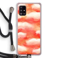 Lichte Wolken: Samsung Galaxy A51 5G Transparant Hoesje met koord