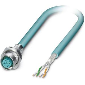 Phoenix Contact 1534591 Sensor/actuator inbouwconnector M12 Aantal polen (sensoren): 4 Bus, inbouw 1.00 m 1 stuk(s)