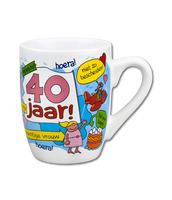 Cartoonmok 40 jaar vrouw