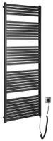 Sapho Tondi elektrische radiator zwart mat 60x169cm 800W