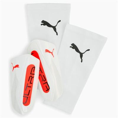 Voetbal Beenbeschermers Puma Ultra Light Sleeve Wit - Maat: L