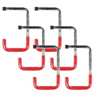 Benson ophanghaak - 6x stuks - gereedschapshaak - metaal - schuur / werkplaats