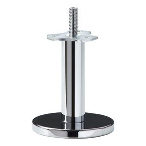 Stalen meubelpoot chroom rond ø 2,5 cm en hoogte 12 cm (M10)