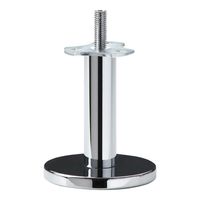 Stalen meubelpoot chroom rond ø 2,5 cm en hoogte 12 cm (M10)