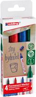 Edding permanent marker 3000, geassorteerde kleuren, blister van 4 stuks Edding permanent marker 3000, geassorteerde kleuren, blister van 4 stuks