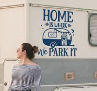 Thuis is caravan sticker