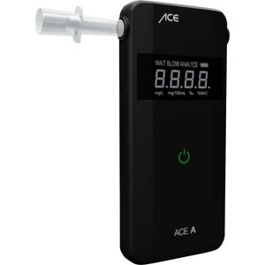 ACE A Alcoholtester Zwart 0 tot 4 ‰ Weergave van verschillende eenheden, Alarm, Incl. display, Countdown-functie