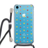 Bollen: iPhone XR Transparant Hoesje met koord