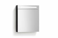 Spiegelkast 58 met LED verlichting Zwart Wenge