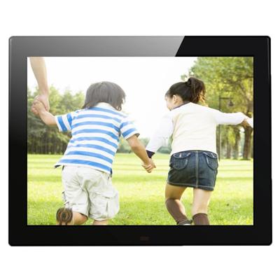 12.1 inch Digital Photo Frame with Holder & Remote Control Allwinner F16 Program Support SD / MMC / USB Flash Disk(Black)