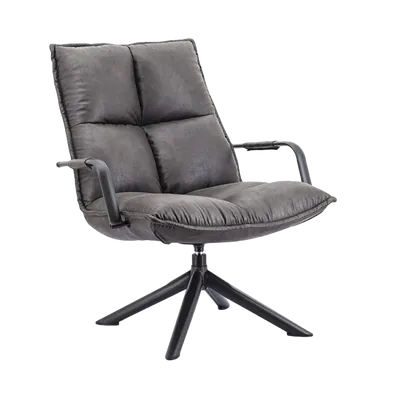 Draaifauteuil Mitchell - Antraciet Draaifauteuil Mitchell - Antraciet