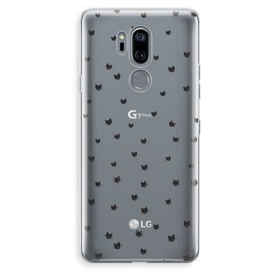 Kleine kattenkopjes: LG G7 Thinq Transparant Hoesje