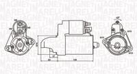 Startmotor / Starter MAGNETI MARELLI, Spanning (Volt)12V, u.a. für Ford