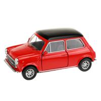 Welly Speelgoed Mini Cooper auto - rood - die-cast metaal - 10 cm - Model 1300   -