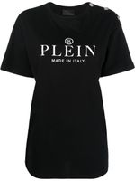 Philipp Plein t-shirt à logo Made in Italia imprimé - Noir