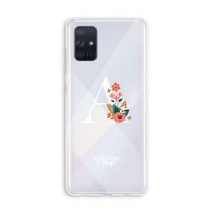 Pink Bouquet: Galaxy A71 Transparant Hoesje