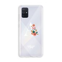 Pink Bouquet: Galaxy A71 Transparant Hoesje
