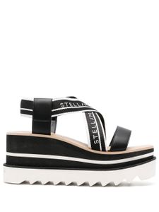 Stella McCartney sandales Sneak-Elyse 80 mm à plateforme - Noir