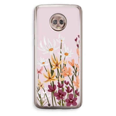 Painted wildflowers: Motorola Moto G6 Transparant Hoesje