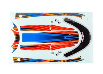 Traxxas - Decal set, hatch (orange) (waterproof) (for Disruptor) (TRX-10699-ORNG)