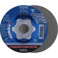 PFERD 64188116 CC-GRIND-FLEX 115 COARSE SGP STEEL Schuurschijf Diameter 115 mm Boordiameter 22.23 mm 10 stuk(s)