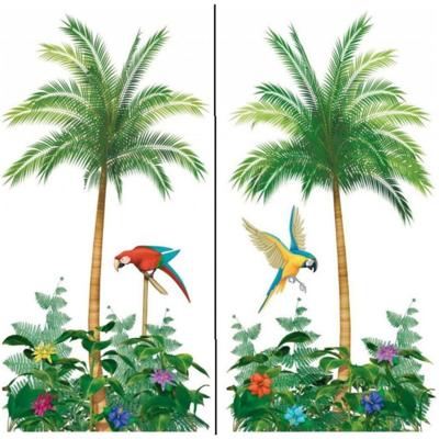 Scenesetter palmbomen - 130 x 180 cm - wandversiering poster - muurdecoratie - hawaii