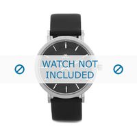 Danish Design horlogeband IQ13Q802 Leder Zwart 20mm - thumbnail
