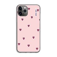 Hartjes: iPhone 11 Pro Max Transparant Hoesje