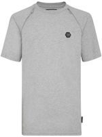 Philipp Plein t-shirt en coton à détail de zip - Gris - thumbnail