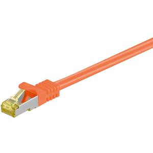 goobay Patchkabel RJ-45 S/FTP met Cat.7 kabel 0,5 meter, Ruwe kabel