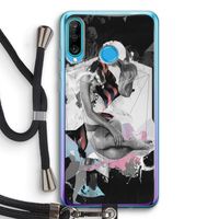 Camouflage de sommeil: Huawei P30 Lite Transparant Hoesje met koord