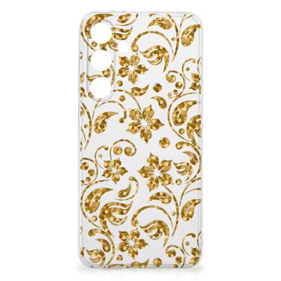 Samsung Galaxy S24 FE | TPU Case | Gouden Bloemen