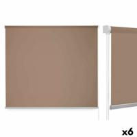 Rolgordijn 180 x 180 cm Beige Stof Plastic (6 Stuks)