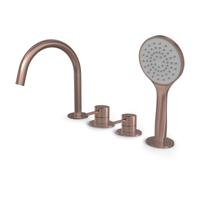 Hotbath BUDDY Badrandcombinatie Geborsteld Koper PVD